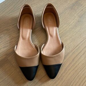 J Jill black and beige flats